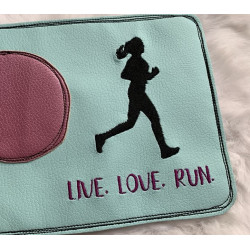 Stickdatei - Live Love Run Frau Joggerin Läuferin